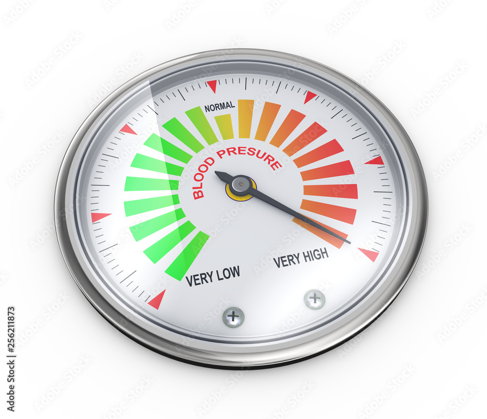 3d high blood pressure meter