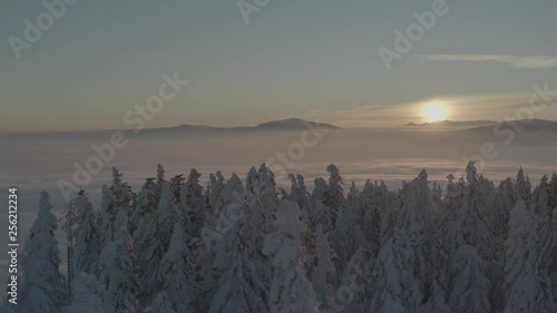 Wallpaper Mural Sunrise in mountains Torontodigital.ca