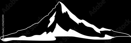 Mountains icon. Element of web for mobile concept and web apps icon. Glyph, flat icon for website design and development, app development