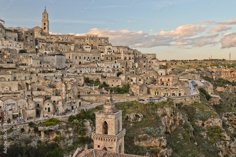 View of Matera, a city in southern Italy