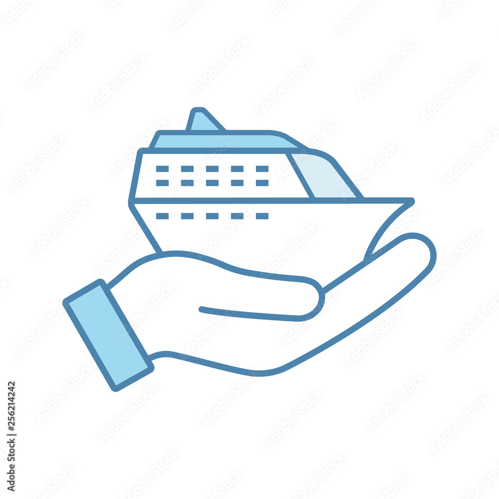 Cruise service color icon Cruise service color icon