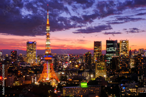 Tokyo Tower at night © grassfielder