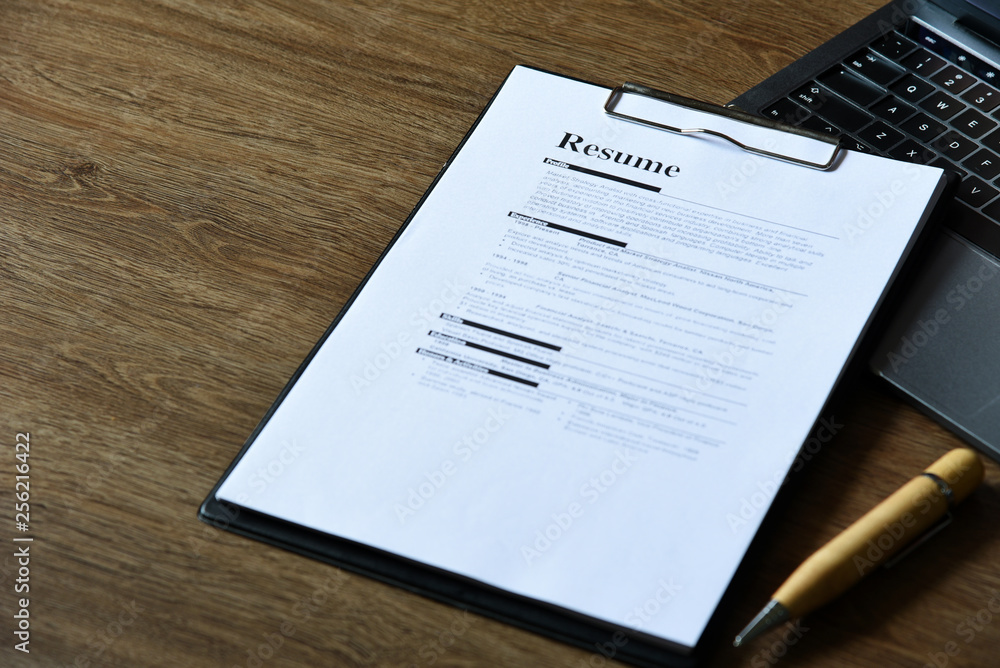 resume on table Office Business resume on table Office Business