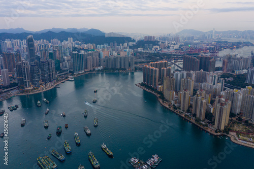 Hong Kong city from top photo