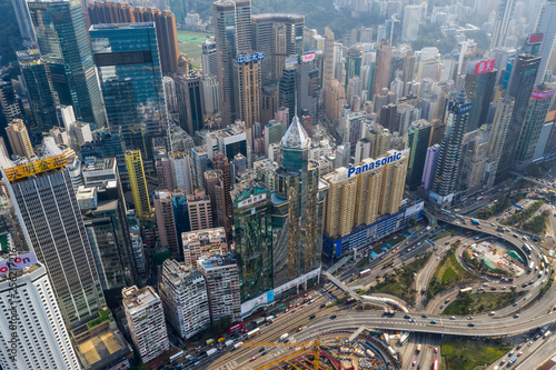 Hong Kong city from top © leungchopan
