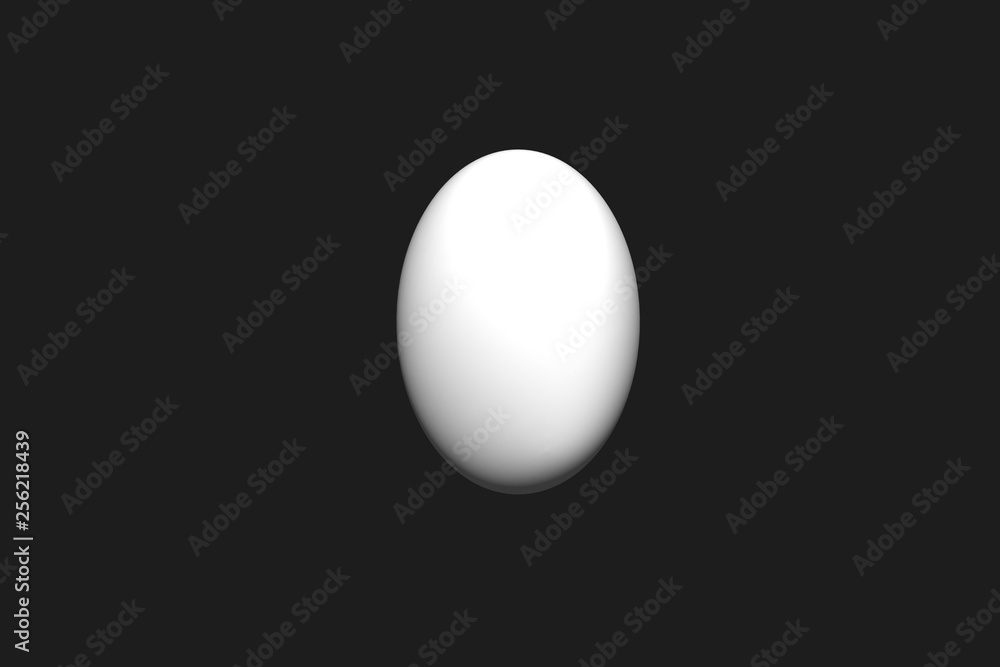 White egg illustration,3D White egg illustration,3D