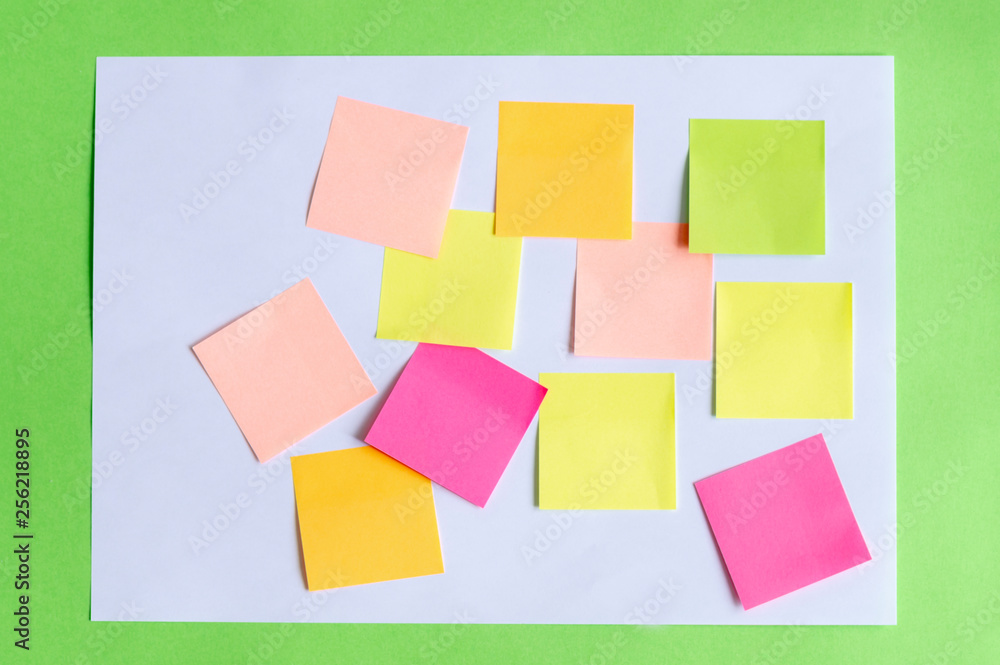 colorful stickers on paper colorful stickers on paper