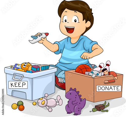 Kid Boy Sort Toys Donate Ke...