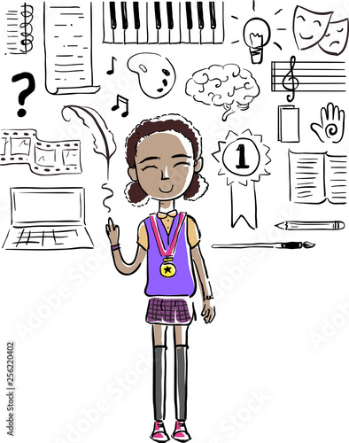 Kid Girl Sketch Humanities ...