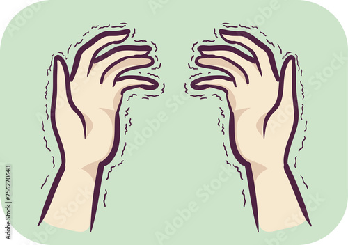 Hands Symptom Tremors Illustration photo