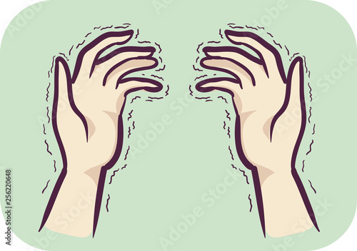 Hands Symptom Tremors Illustration