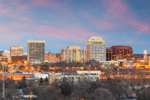 Colorado Springs, Colorado, USA downtown city skyline photo
