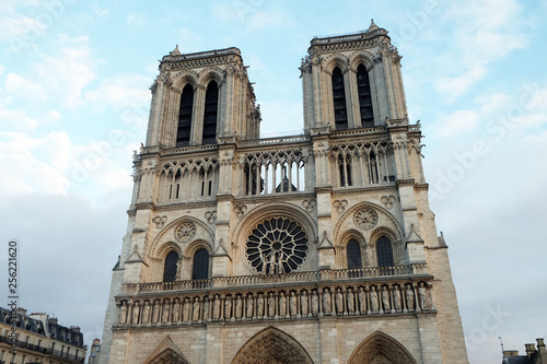 Notre Dame Cathedral, Paris, UNESCO World Heritage Site in Paris, France 
