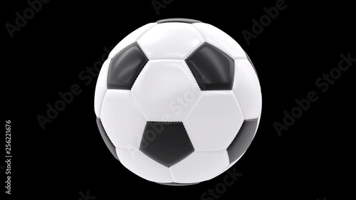 Soccer Football Ball 360 rotation loop photo