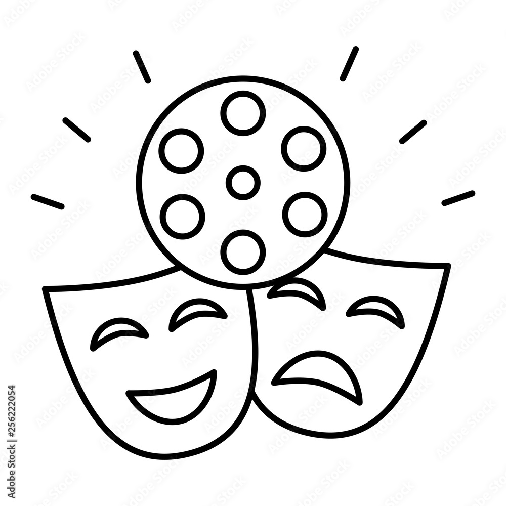 Fototapeta premium theater mask isolated icon