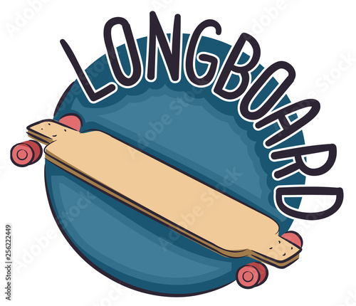 Icon Longboard Illustration