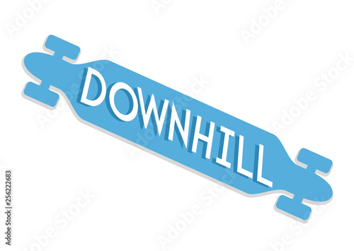 Longboard Downhill Illustration