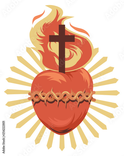 Sacred Heart Illustration