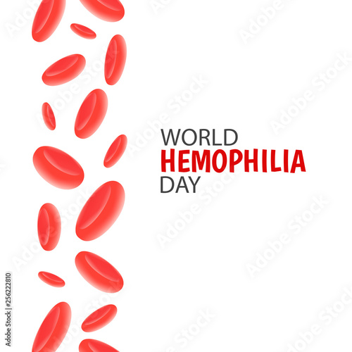 Vector Illustration on the theme World Hemophilia Day