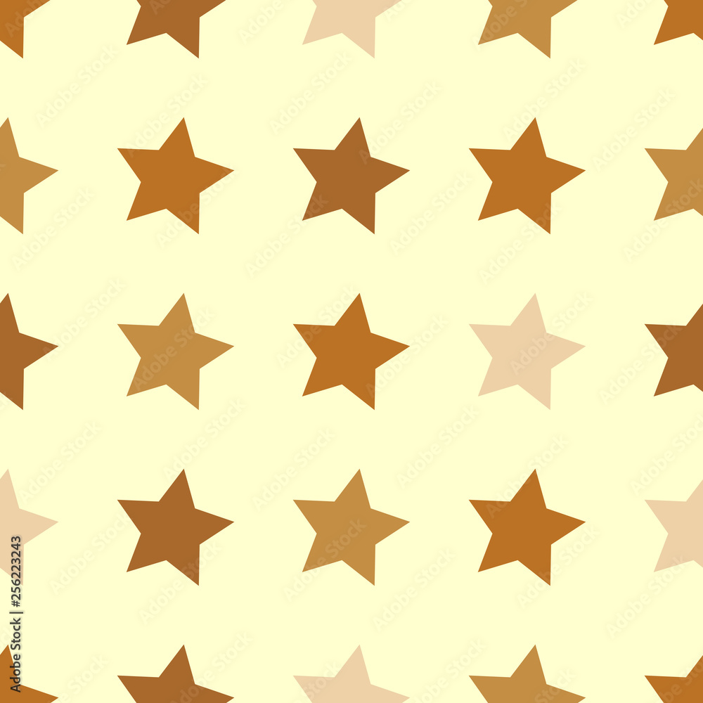 Fototapeta premium Bright seamless pattern with stars.