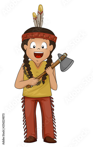 Kid Boy American Indian Sto...
