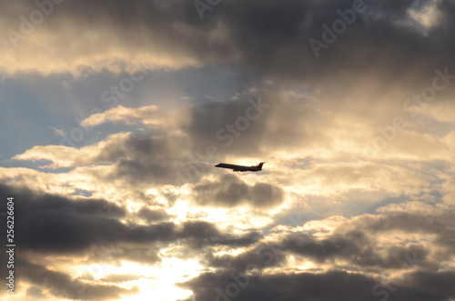 CLOUDS, PLANE, 