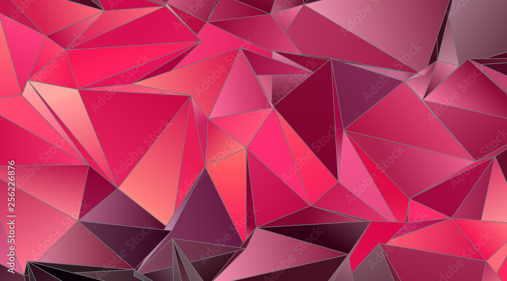 Fototapeta premium Abstract Low-Poly triangular modern background