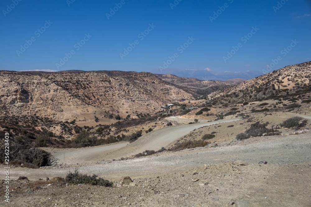 Dry hills, south of Crete, Greece Dry hills, south of Crete, Greece