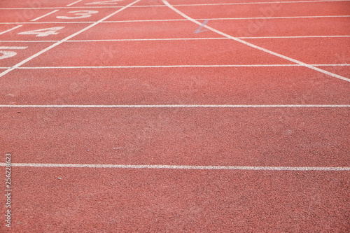 Running track rubber lane