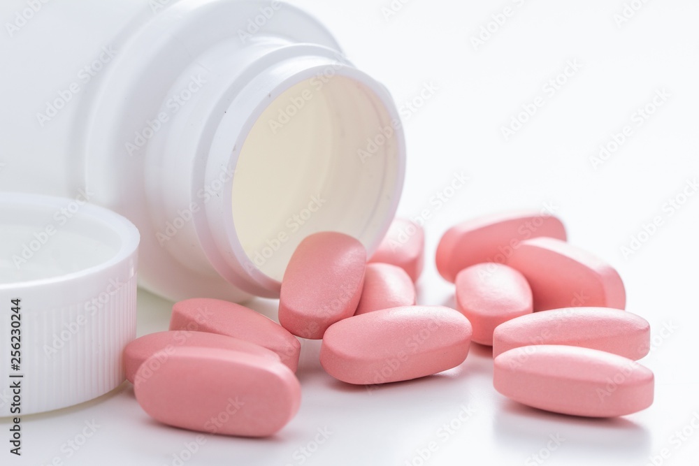Medicine pill on white, medical tablet prescription, capsule. Medicine pill on white, medical tablet prescription, capsule.