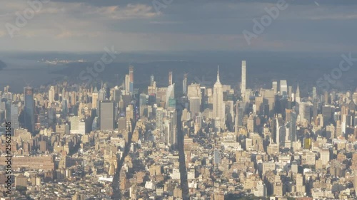 Wallpaper Mural Aerial helicopter views of New York city in daytime Torontodigital.ca