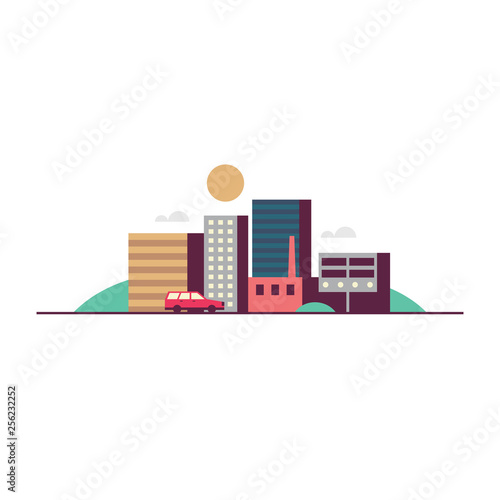 Vector illustration of city
