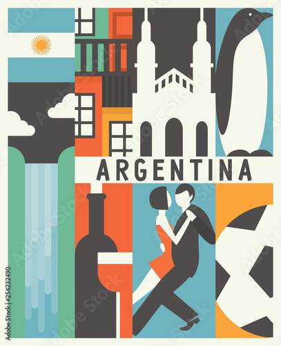 Vector Argentina background