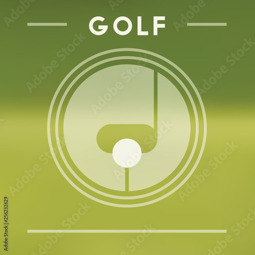 Vector golf background