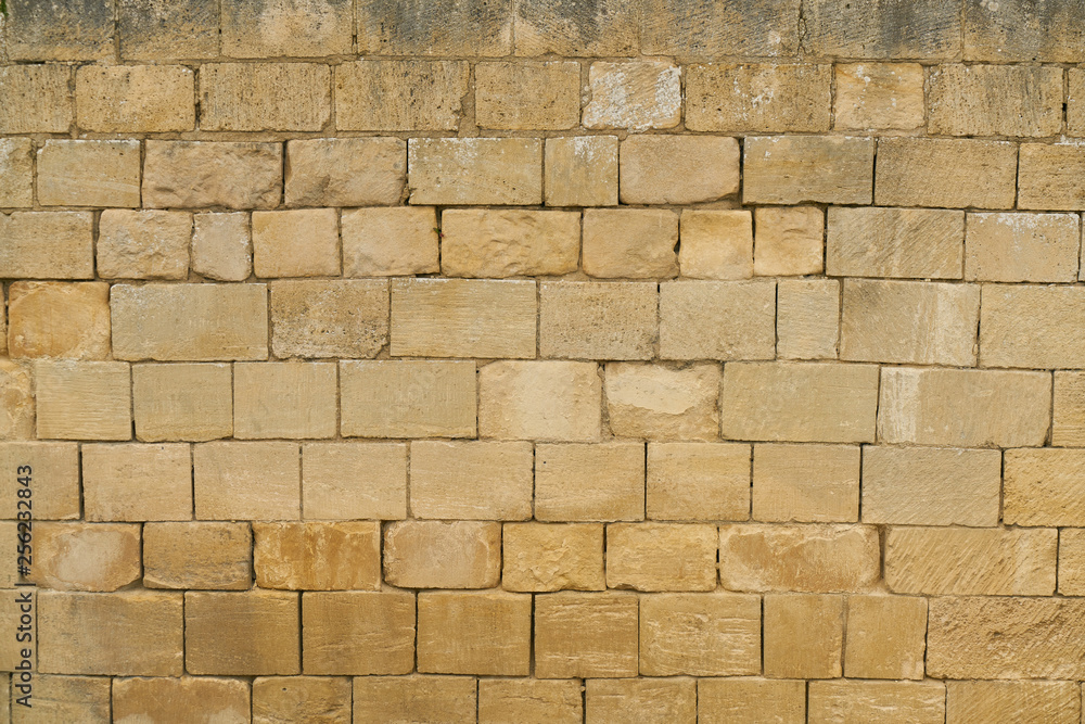 Naklejka premium Old bricks as a wall background