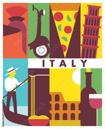 Vector Italy background