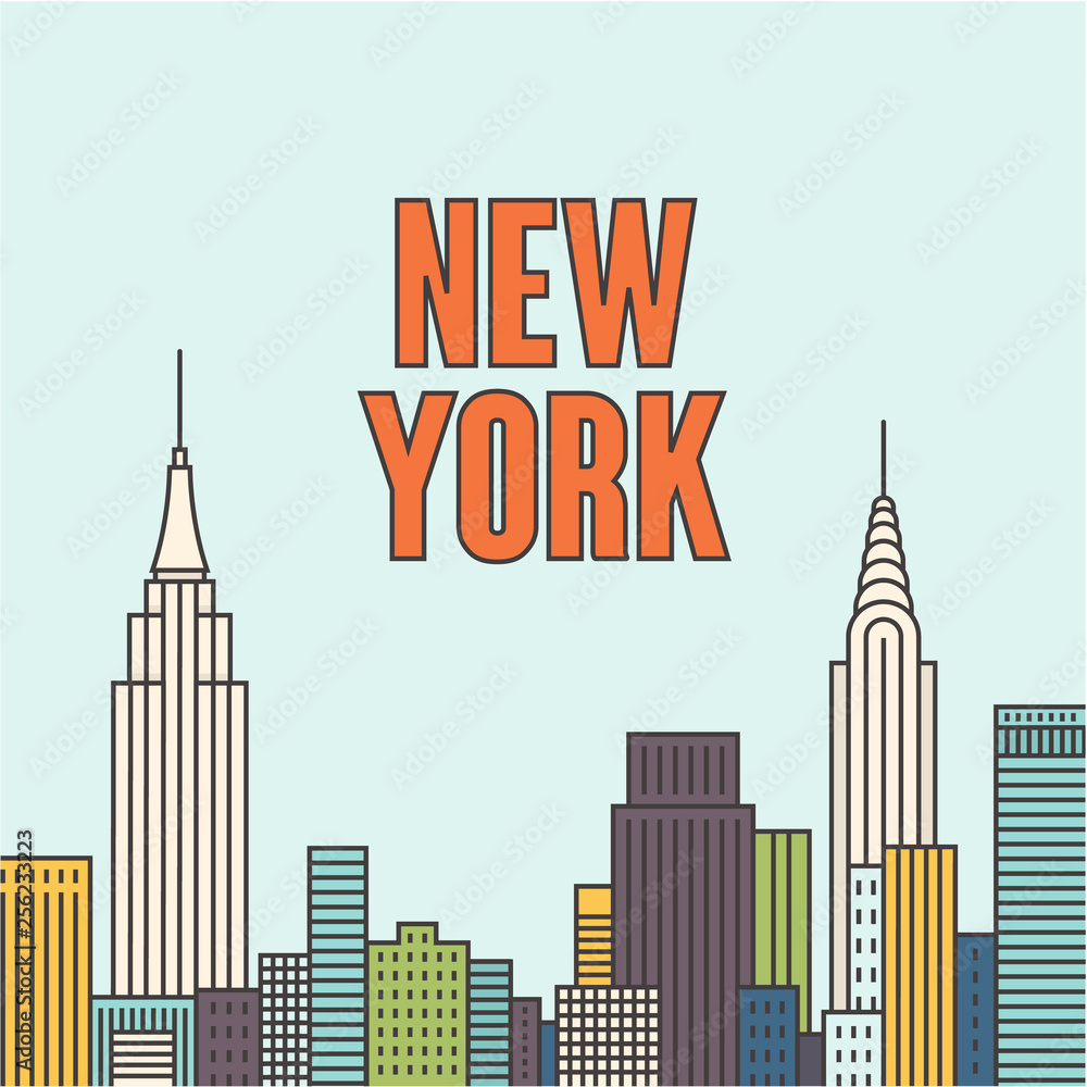 Vector New York background