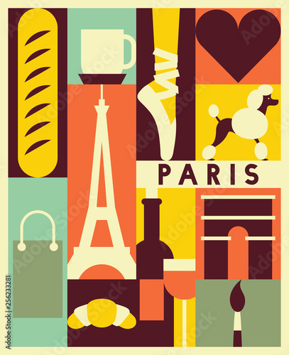 Vector Paris background