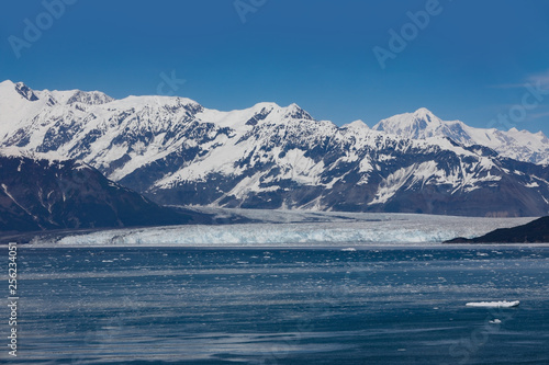 Hubbard glacier and icy water  Alaska