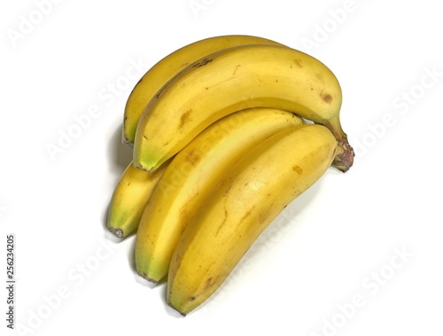 1Kg bunch of bananas isolated on white background
