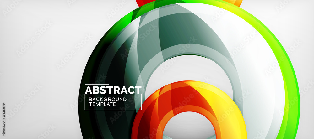 Glossy circles geometric background Glossy circles geometric background