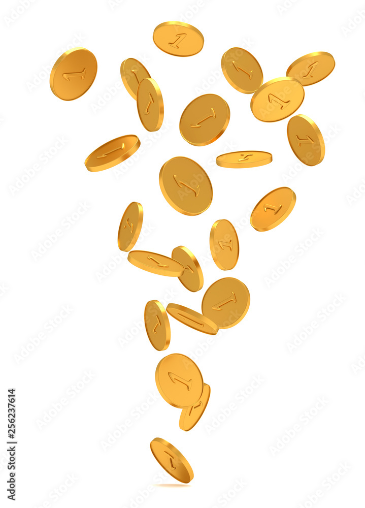 The texture of gold coins. The texture of gold coins.