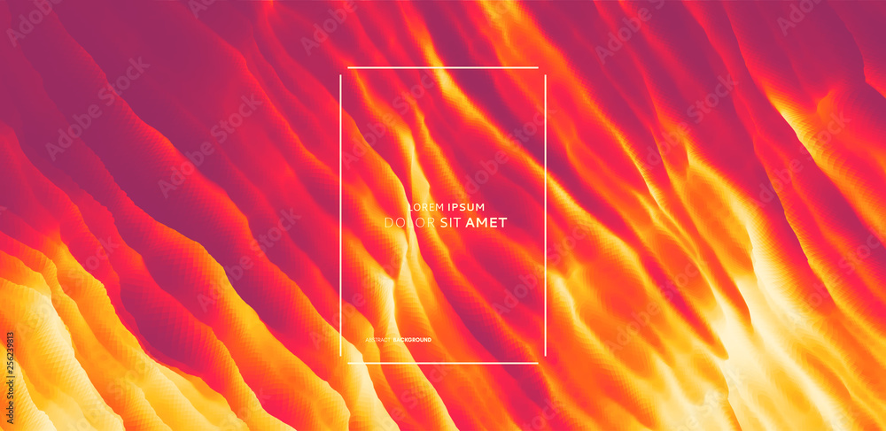 Burning fire flames. Abstract background. Modern pattern. Vector illustration for design.