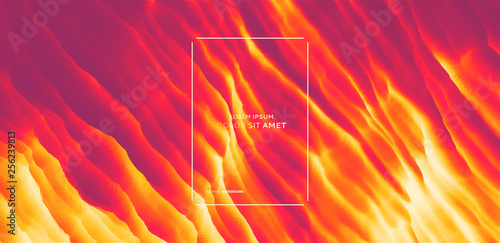 Burning fire flames. Abstract background. Modern pattern. Vector illustration for design.