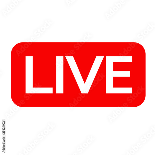 Live Streaming online sign vector design