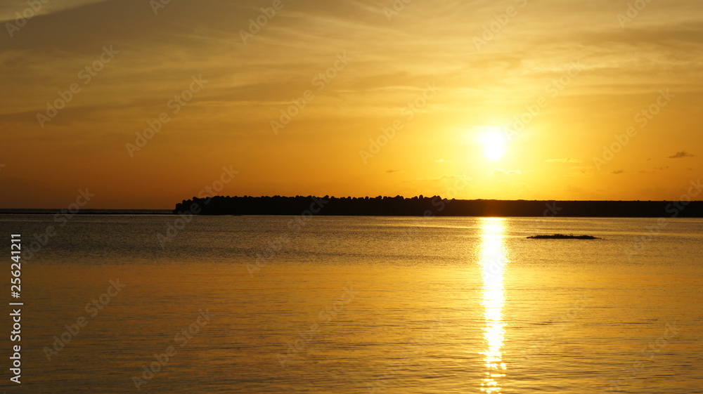 Obraz premium Resort beach sunset