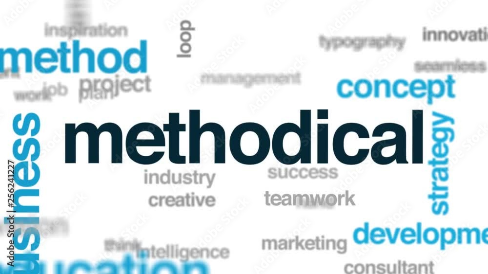 Methodical animated word cloud. Kinetic typography. Methodical animated word cloud. Kinetic typography.