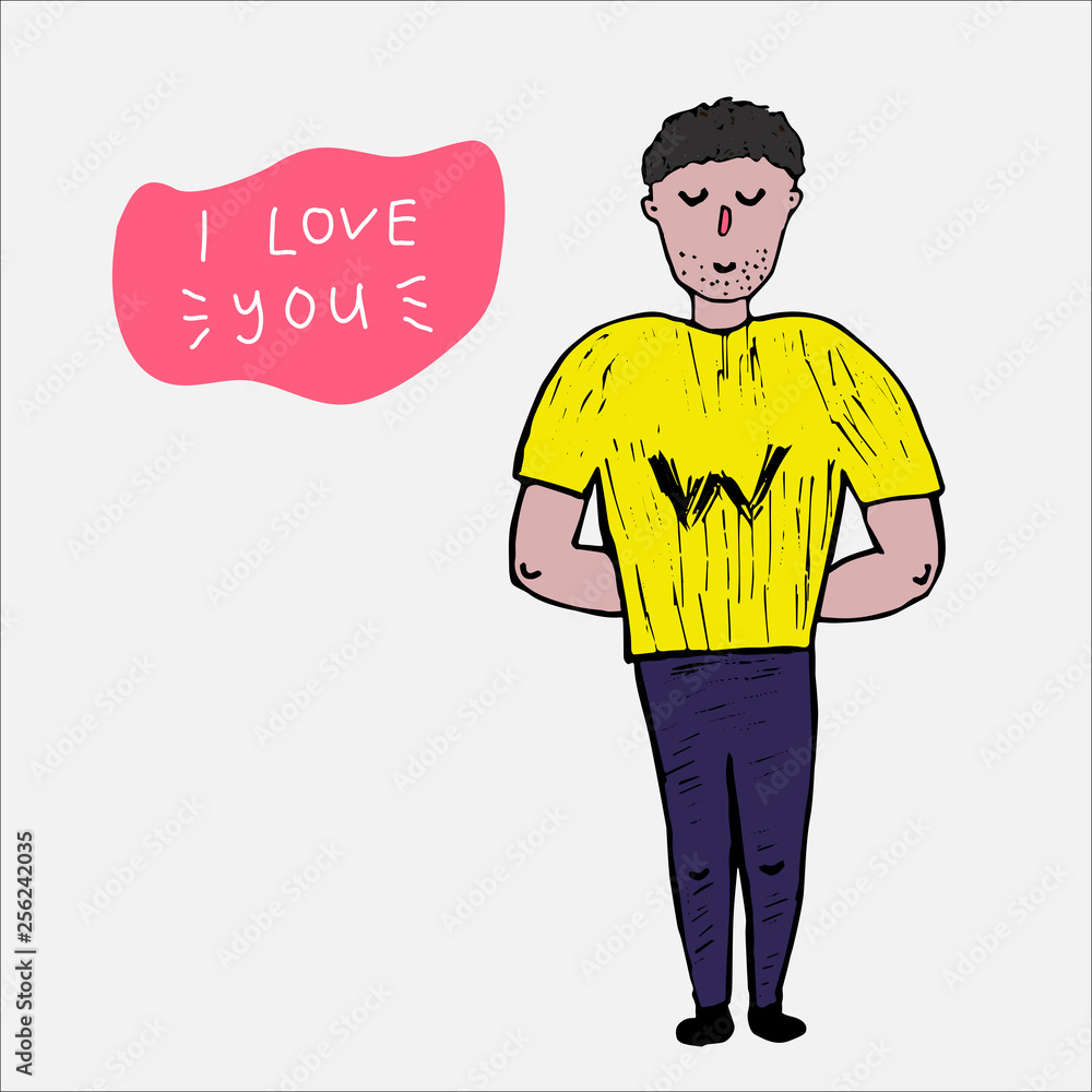 Fototapeta premium Hand lettering Sunshine on yellow background, vector lettering style illustration