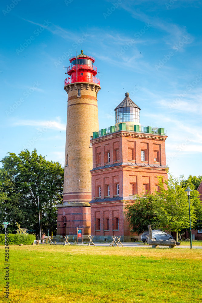 Kap Arkona lighthouse in summer, Rügen, Ostsee, Germany