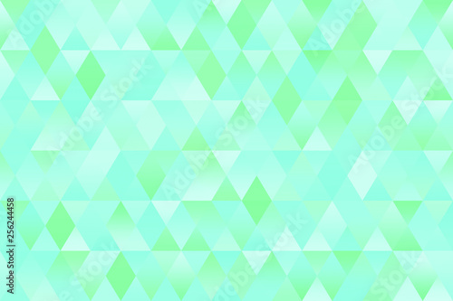 Pastel Teal Mint Green Blue Triangle Pattern Seamless Colorful Rhomb Background Geometric Minimalism